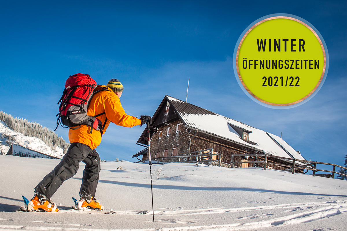 Winteröffnungszeiten Ybbstalerhütte 2021/2022
